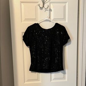 art class Sparkling Black Kids Top